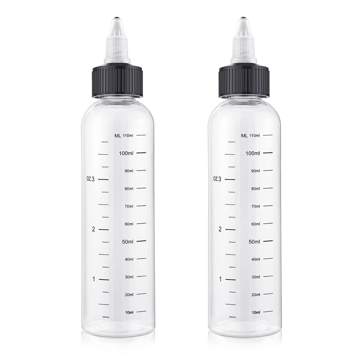 Hair Oil Applicator Bottles - 2 Pack, 4oz Leak-Proof