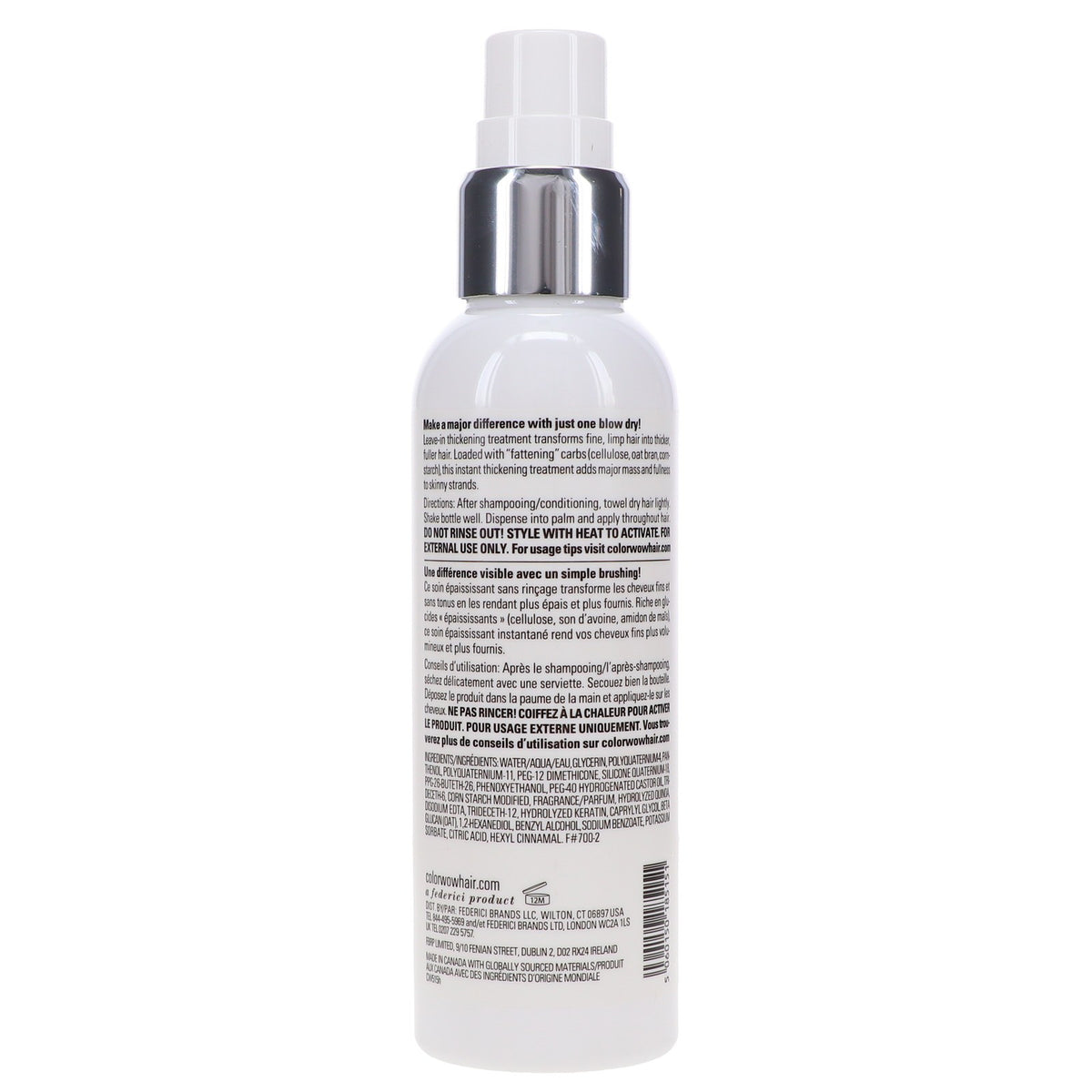 Carb-Infused Hair Volumizer Leave-In Treatment - 6.7 oz for Fine Hair