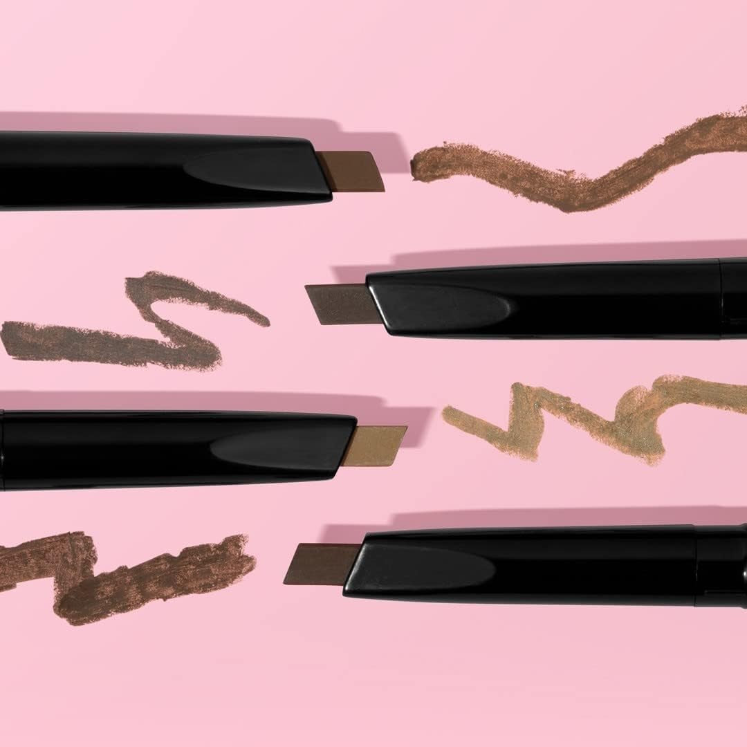 Retractable Eyebrow Pencil - Triangular Hair-Like Strokes, Medium Brown