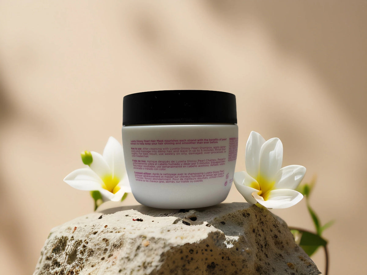 Pearl Hair Mask for Frizz Control & Shine - Nourishing Hair Treatment by Luseta