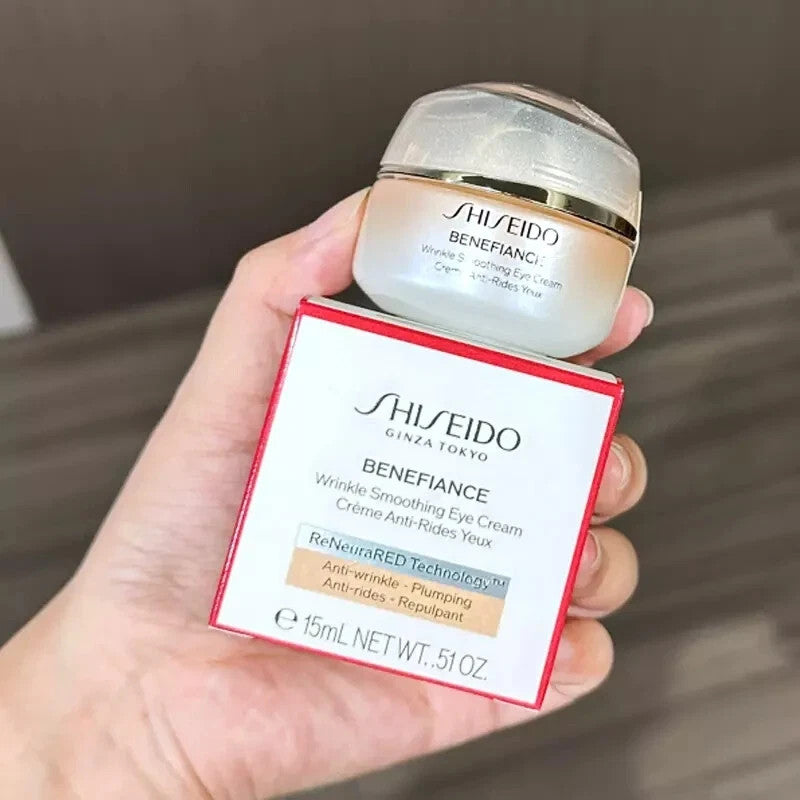 Pack of 2 Shiseido Benefiance Wrinkle Smoothing Eye Cream 0.51oz - Anti-Aging, Hydrating