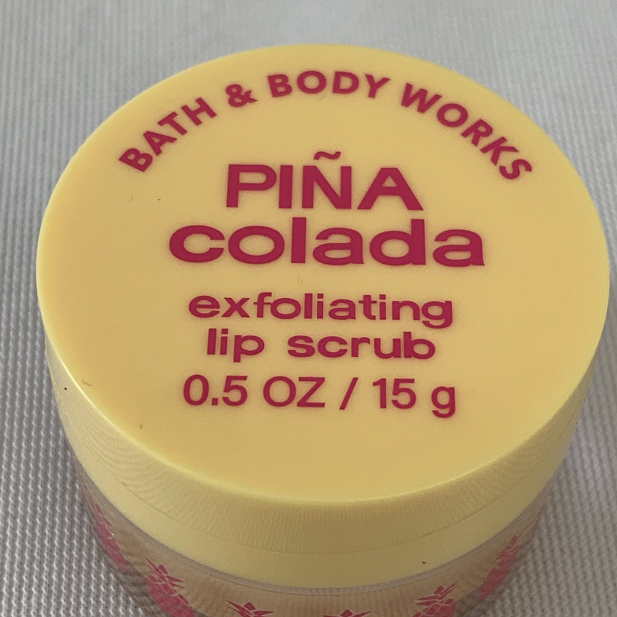 Lip Scrub with Jojoba Oil and Beeswax - Pina Colada Flavored 0.5 oz