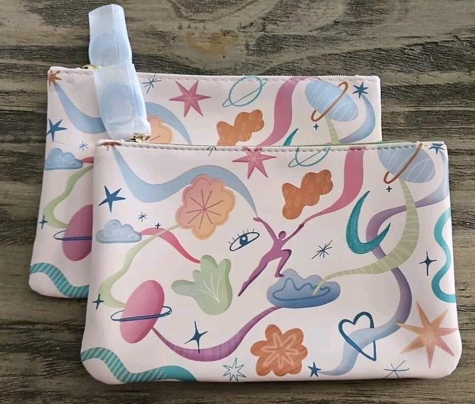 Colorful Artsy Zipper Pouch - IPSY Glam Bag for September 2024, 2-Pack