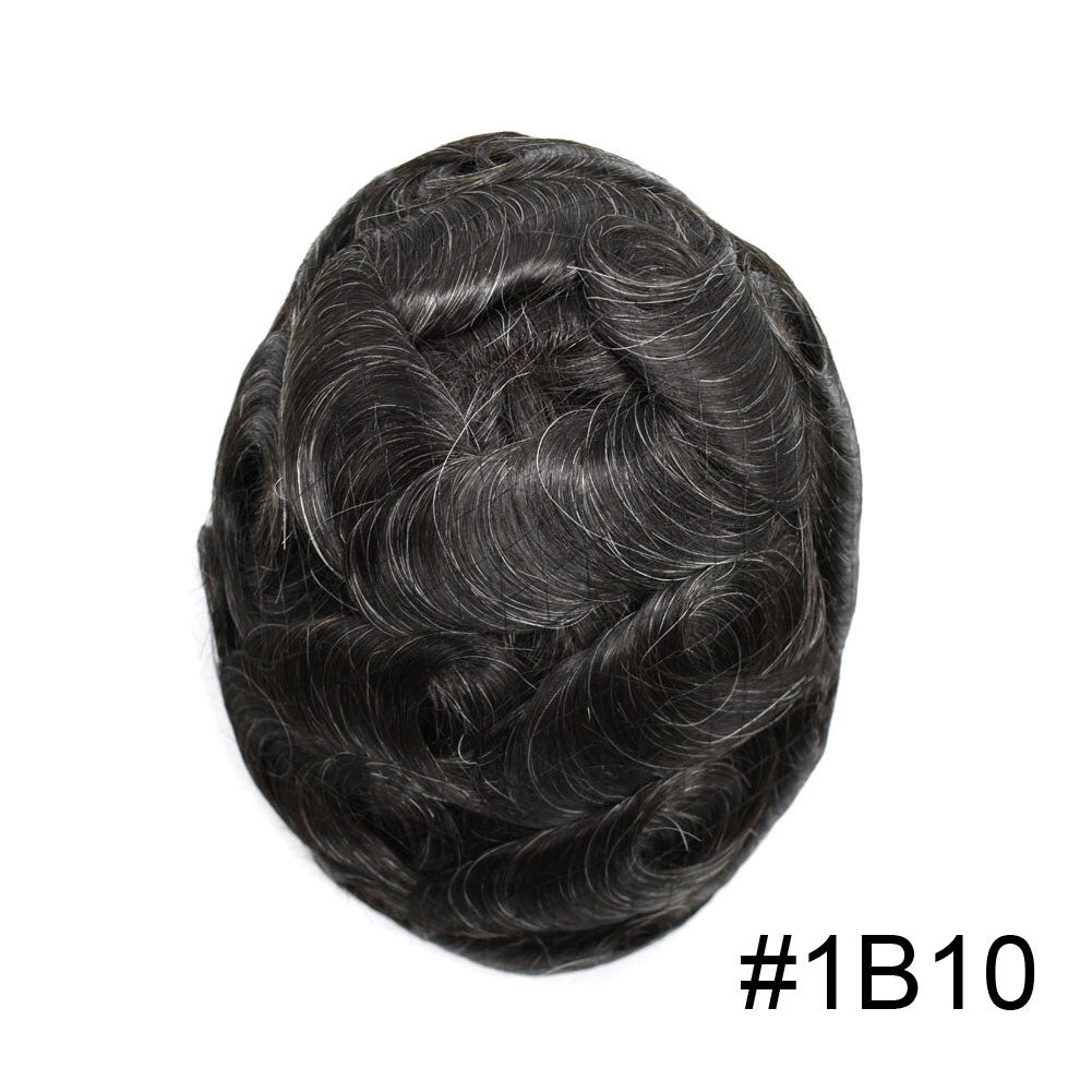 Invisible Thin Skin Hair Replacement System for Men - V-Loop Style