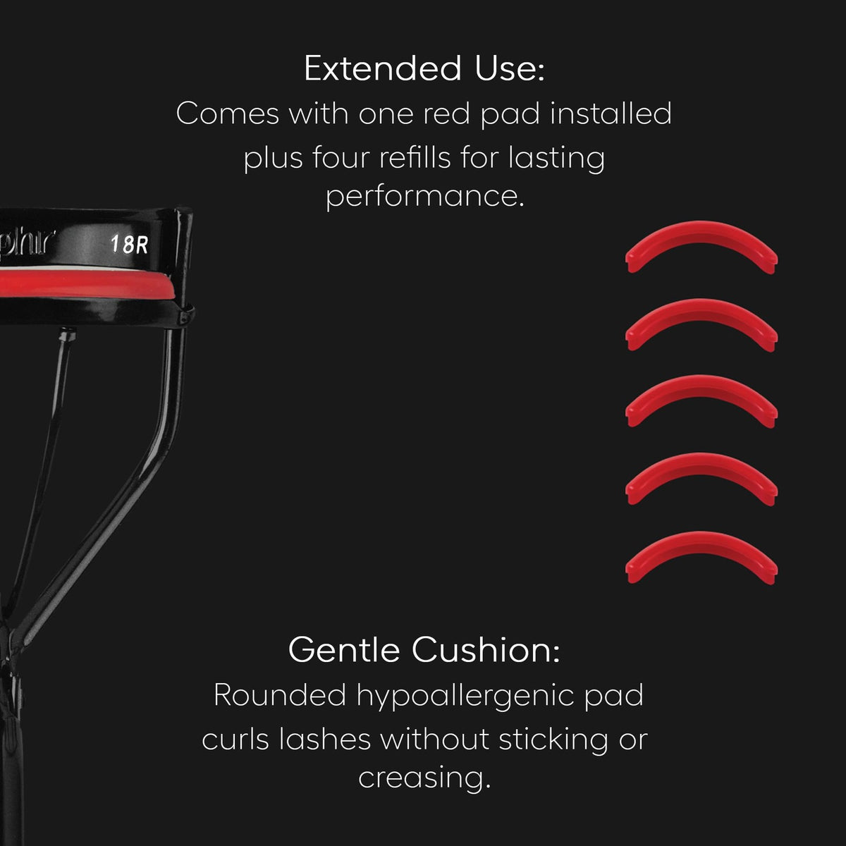 Narrow & Round Eyelash Curler for Small, Rounded Eyes - Professional Lash Tool