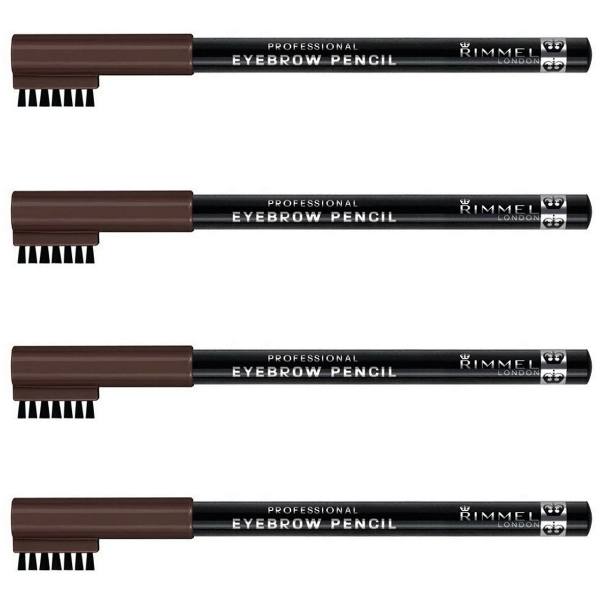 Dark Brown Eyebrow Pencil 4-Pack - Professional Makeup Enhancer