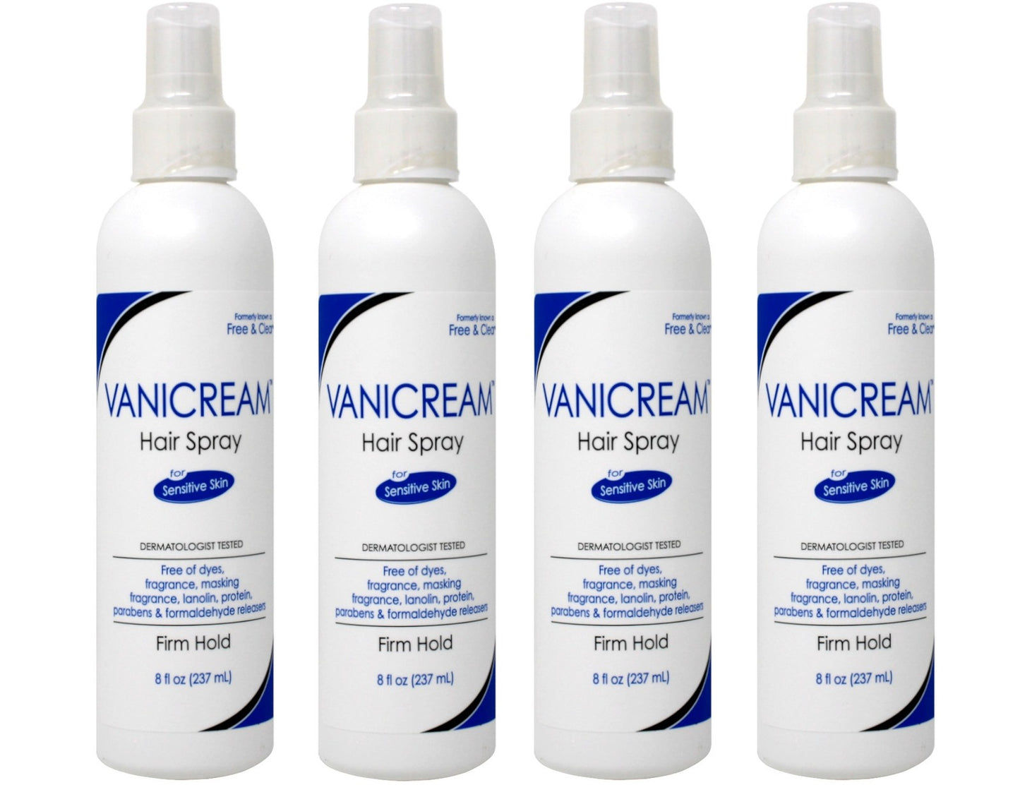 Sensitive Skin Hair Spray with Firm Hold - Fragrance-Free, 8 Fl Oz, Pack of 4