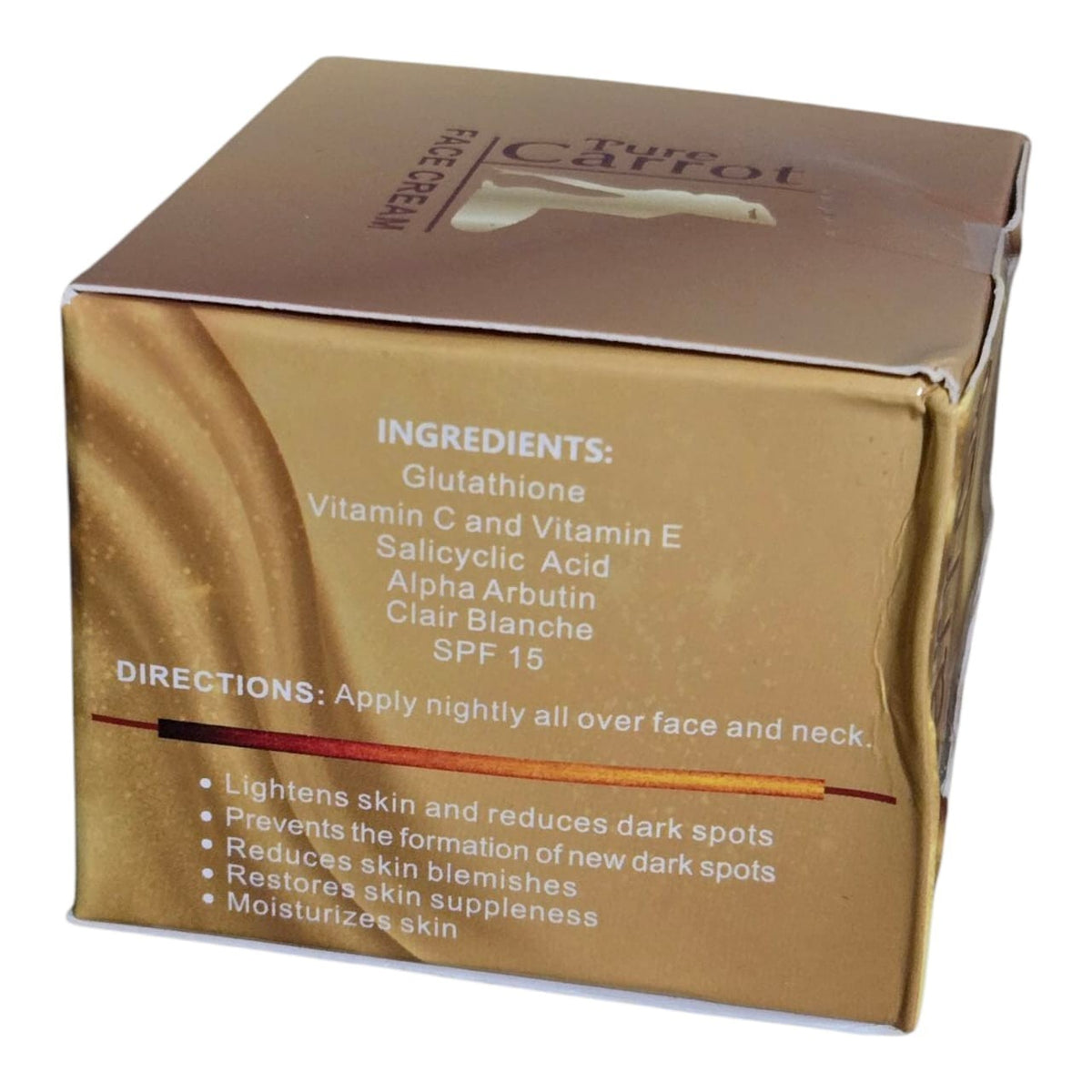 Pure Carrot Gold Lightening Face Cream 50ml - Brightening & Skin Nourishing