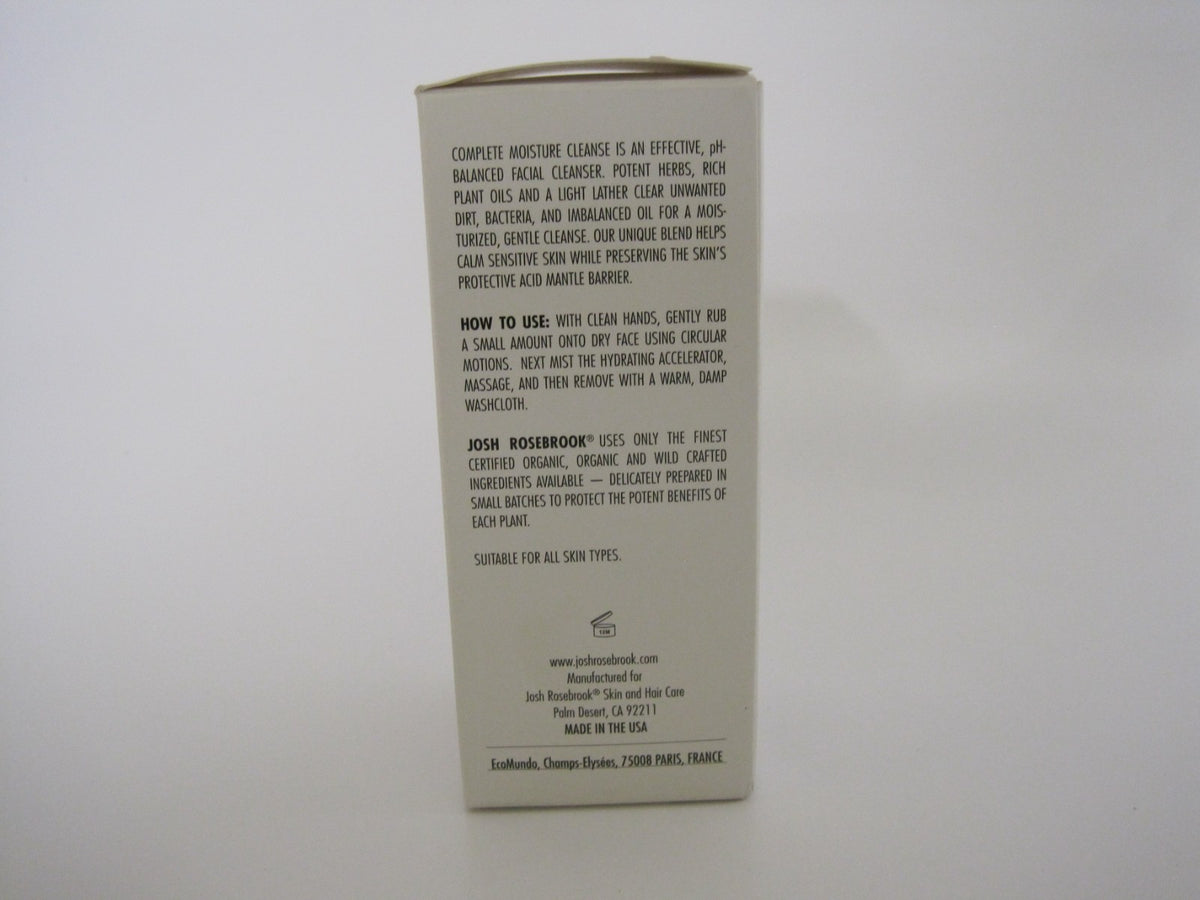 Moisture Cleanse Gel Facial Cleanser - 4oz Full Size, Gentle Skin Care