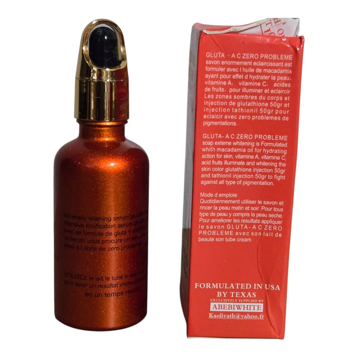 Glutathione Brightening Soap with Abebi White Serum 200g - Skin Whitening