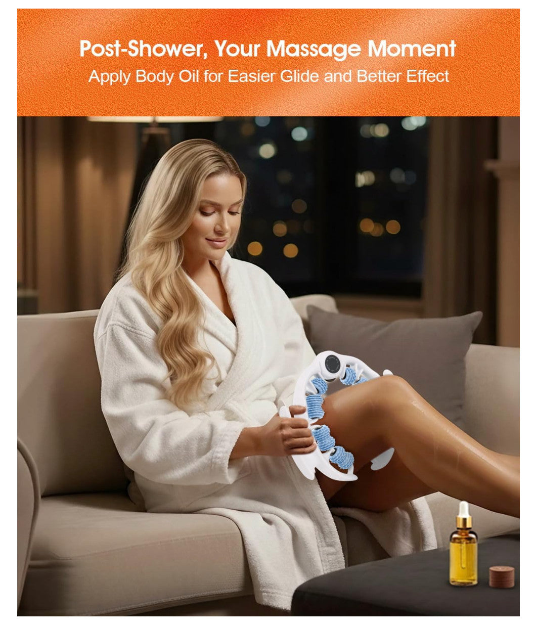 Anti-Cellulite Massage Roller for Lymphatic Drainage - Body Contouring Tool