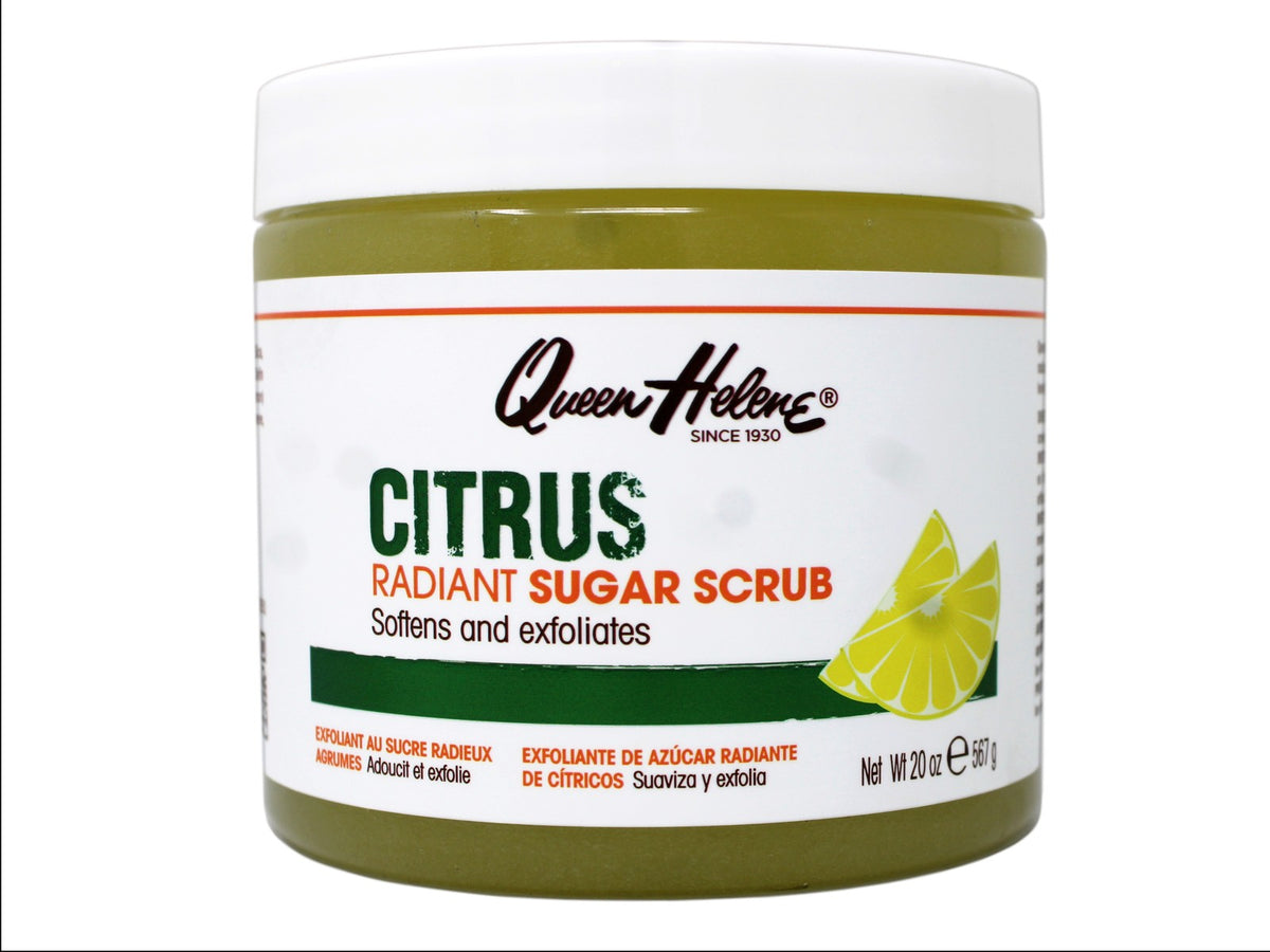 Queen Helene Citrus Radiant Sugar Scrub, Softens and Exfoliates, 20 OZ