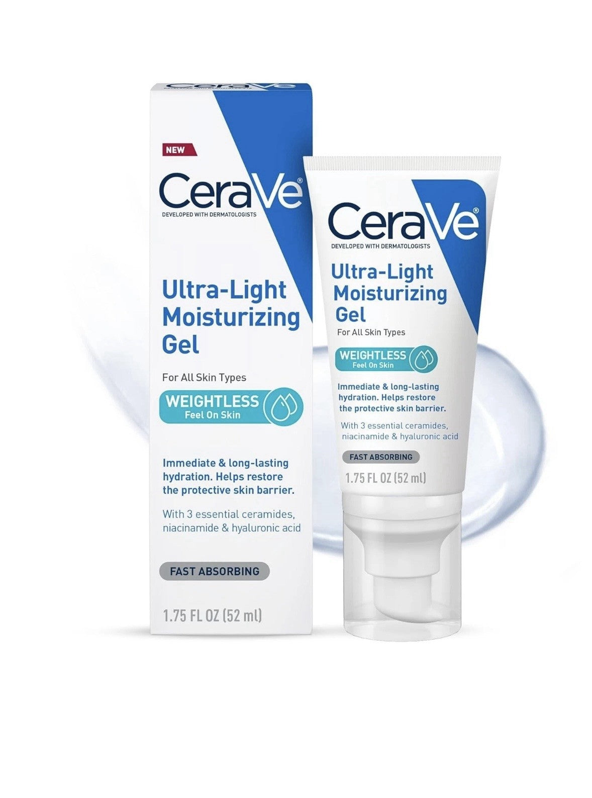 Ultra-Light Facial Moisturizing Gel - Fragrance Free, Oil-Free, 1.75 FL Oz