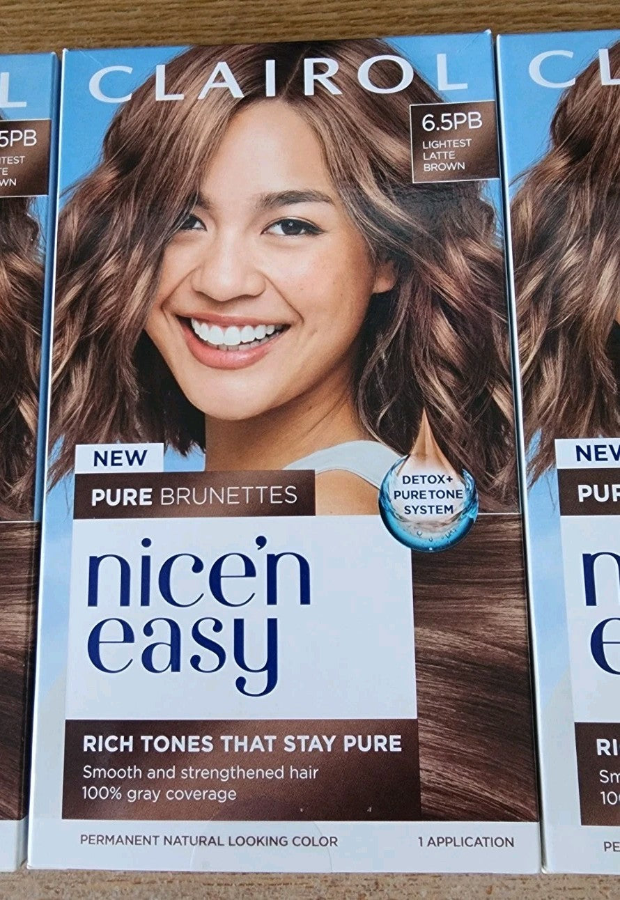 Clairol Nice'n Easy 6.5PB Lightest Latte Brown Permanent Hair Color