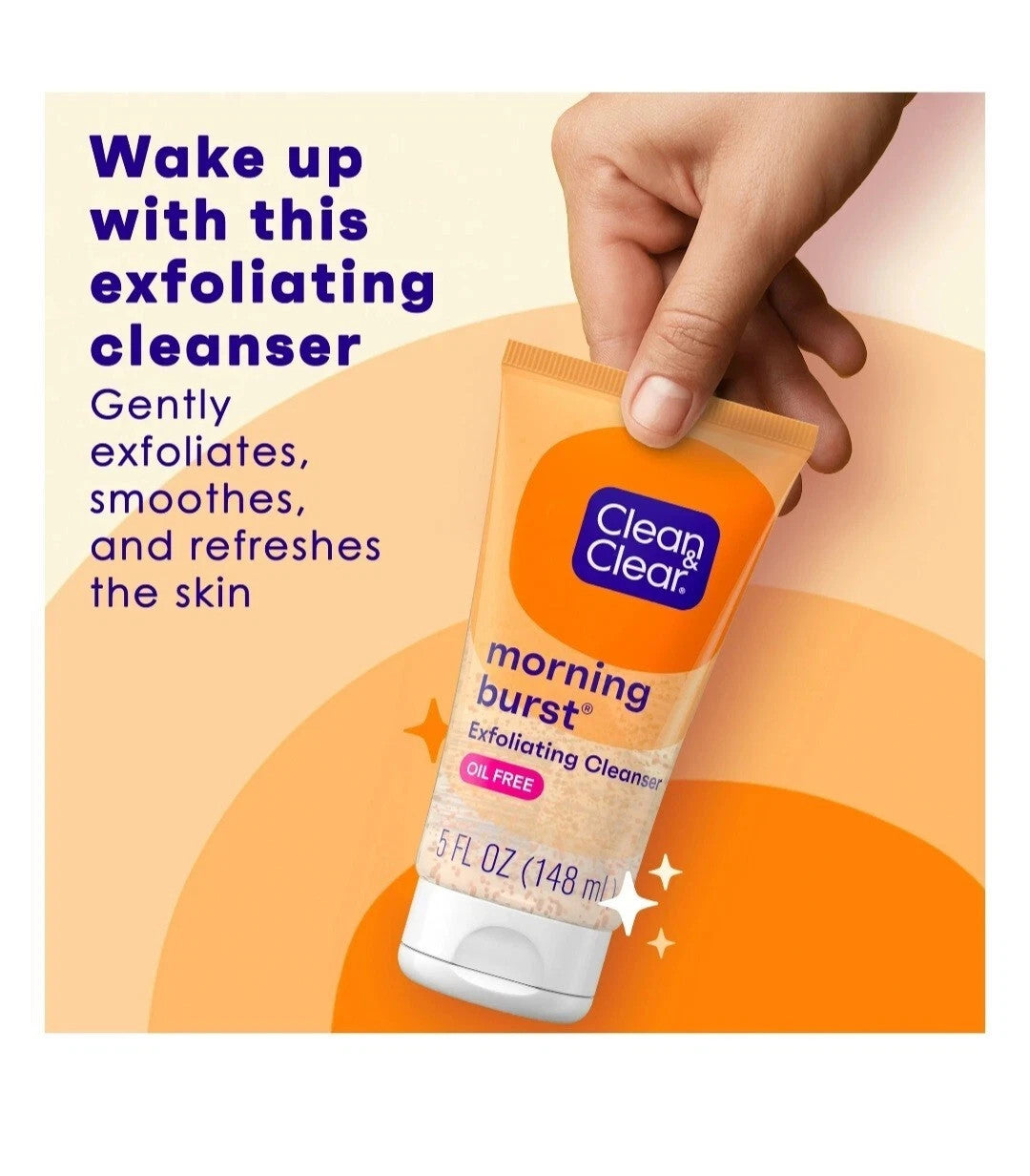 Clean & Clear Morning Burst Oil-Free Facial Scrub For All Skin Types,