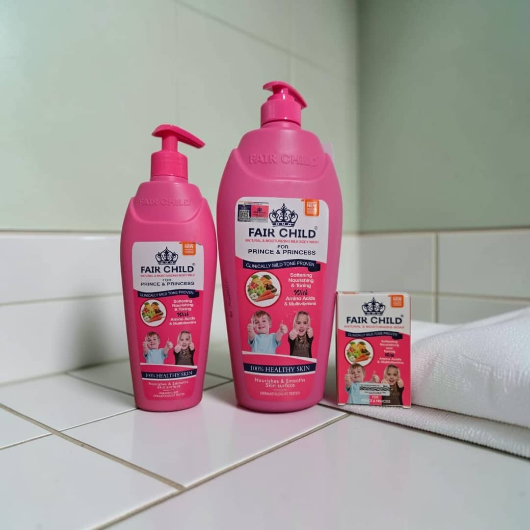 Natural Amino & Vitamin Shower Gel, Body Lotion & Soap Set