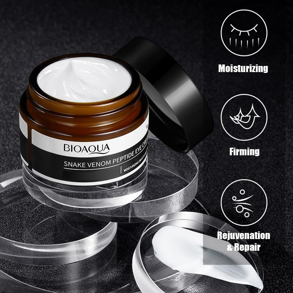 BIOAQUA Snake Venom Peptide Eye Cream - Hydrating, Anti-Aging for Delicate Skin 30g