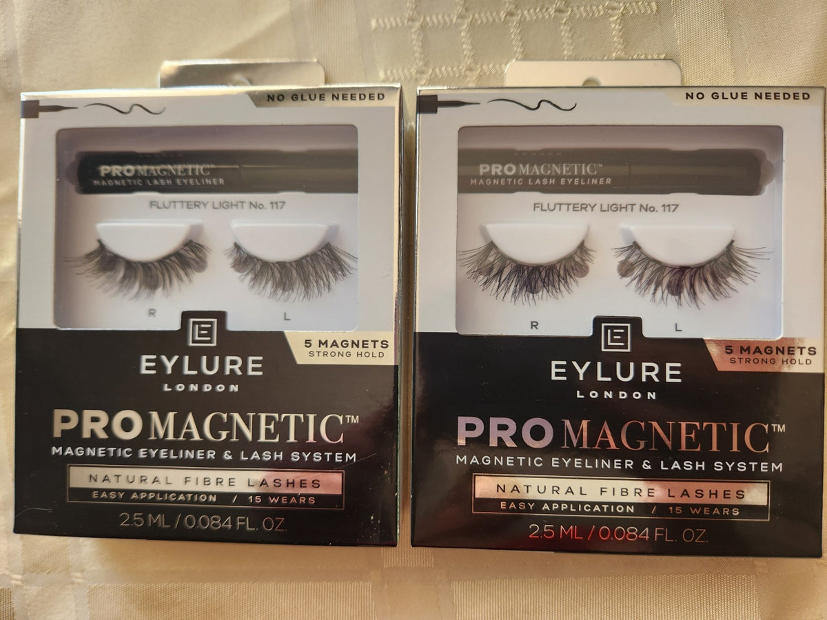 Magnetic Eyeliner & False Eyelash Kit No 117 Natural Fiber Black - 2 Pack