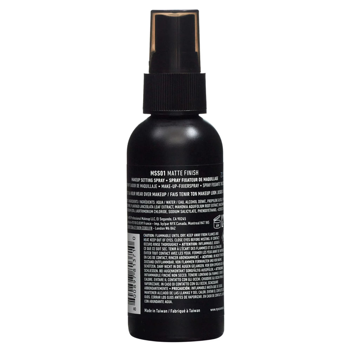 Matte Finish Setting Spray - Long Lasting Makeup Mist, Shine Control, 2 fl oz