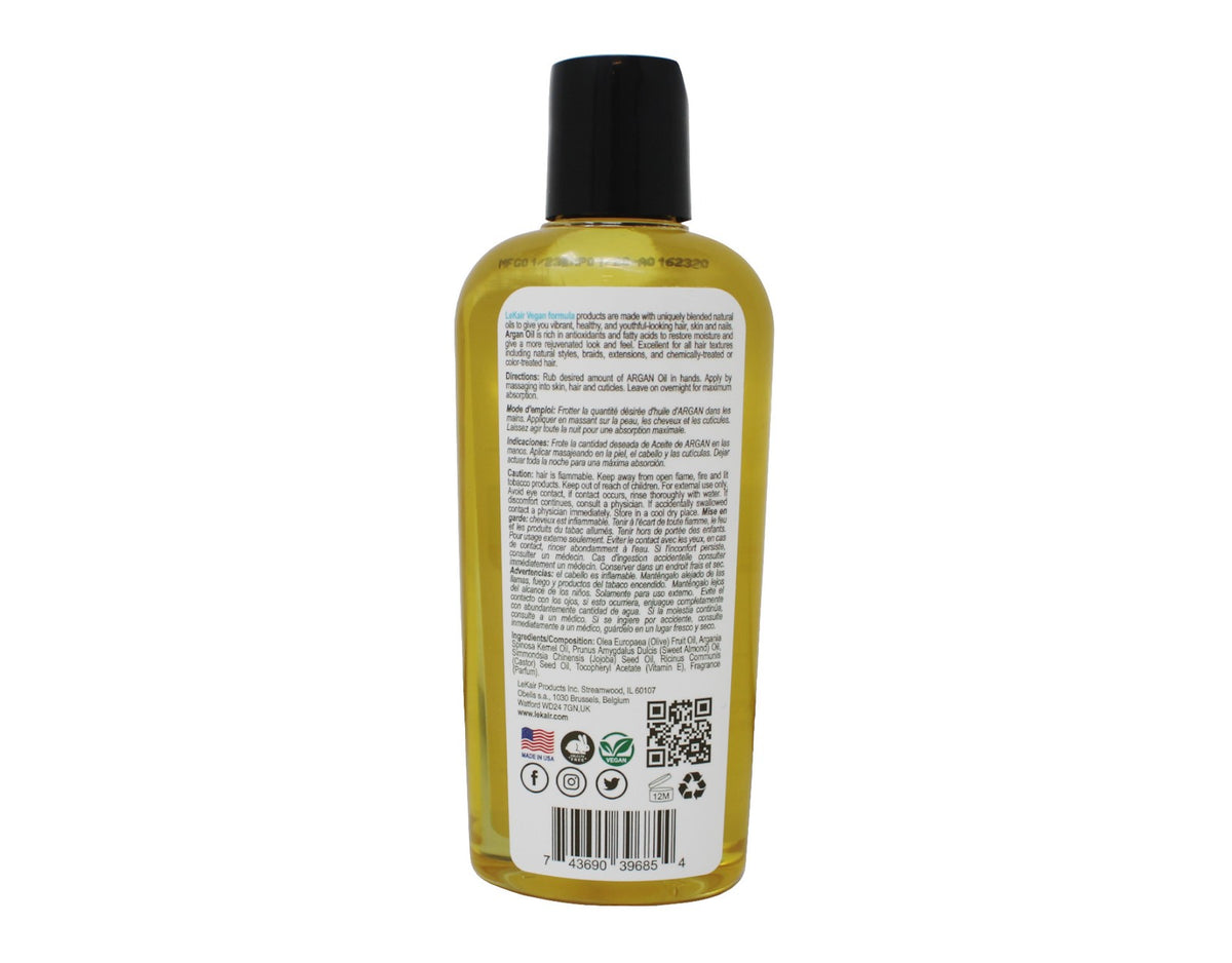Argan Oil Hair & Body Oil Set - Vegan Moisturizing Formula 3.4oz (3 Pack)
