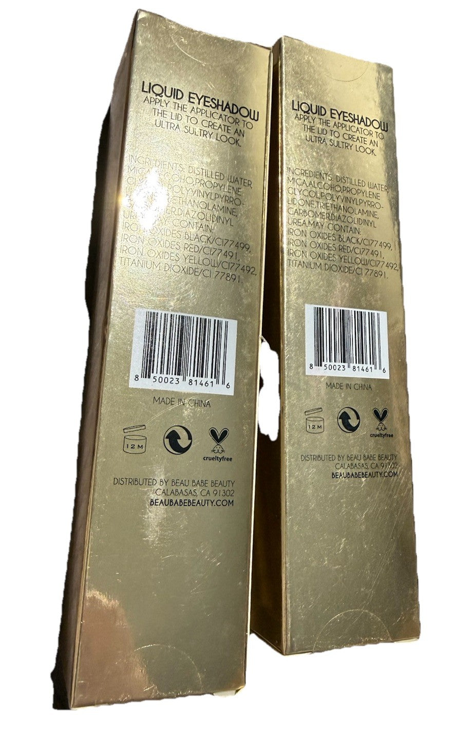 Liquid Eye Shadow Gold Opal Set - Long-Lasting & Vibrant Makeup Duo