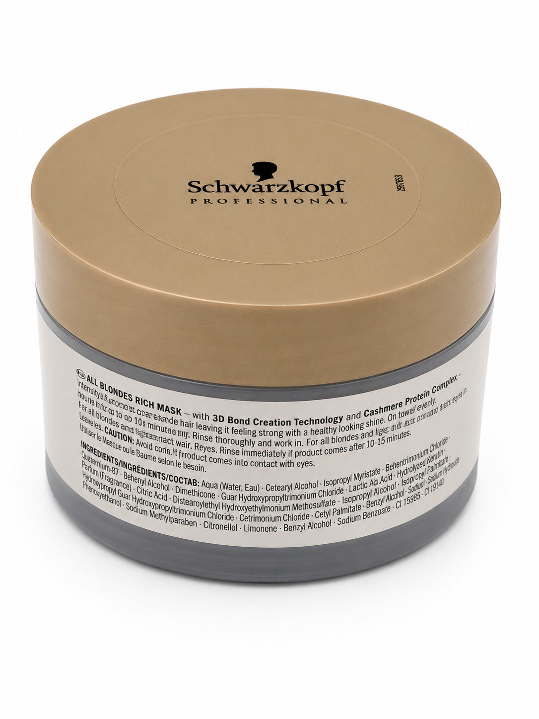 Blonde Hair Mask with Cashmere Protein Complex - Deep Nourishing Treatment for Coarse Blonde Hair