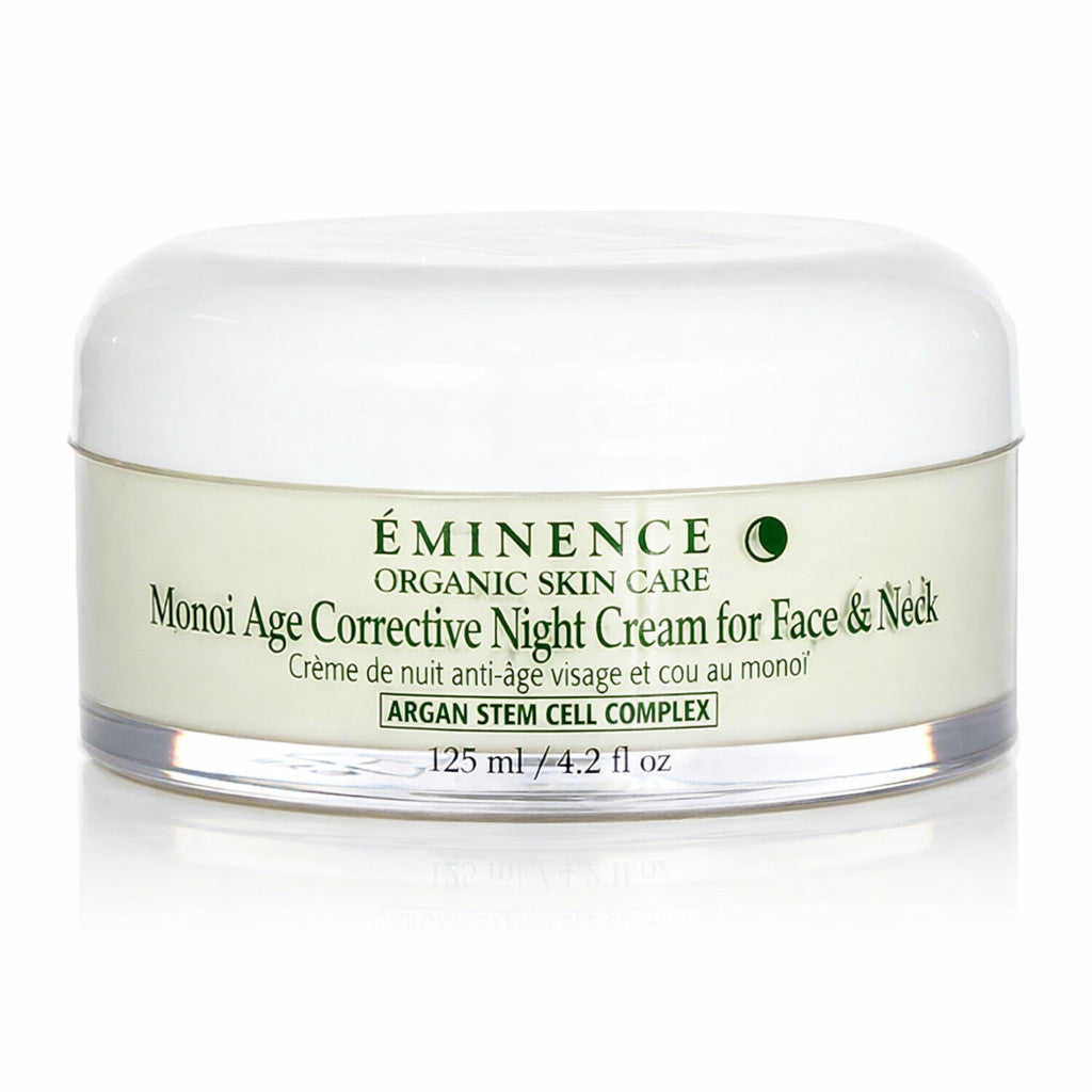Eminence Monoi Age Corrective Night Cream for Face & Neck 125ml - Nourishing Anti-Aging Moisturizer
