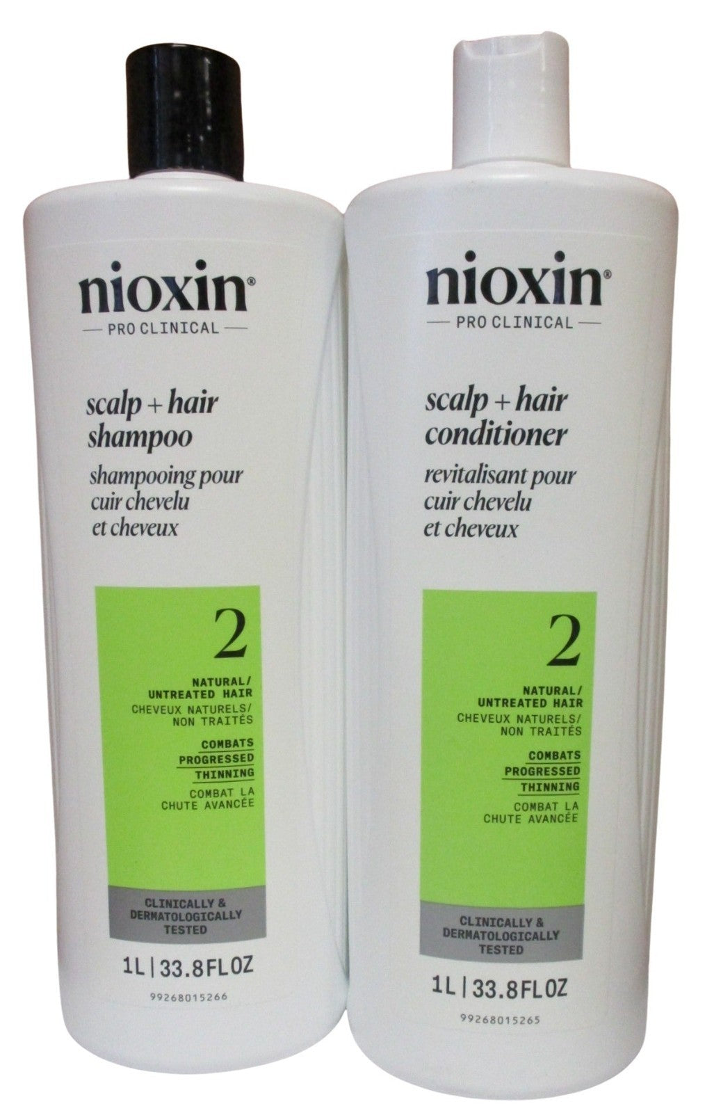 Nioxin System 2 Shampoo & Conditioner Duo for Thinning Hair, 33.8oz