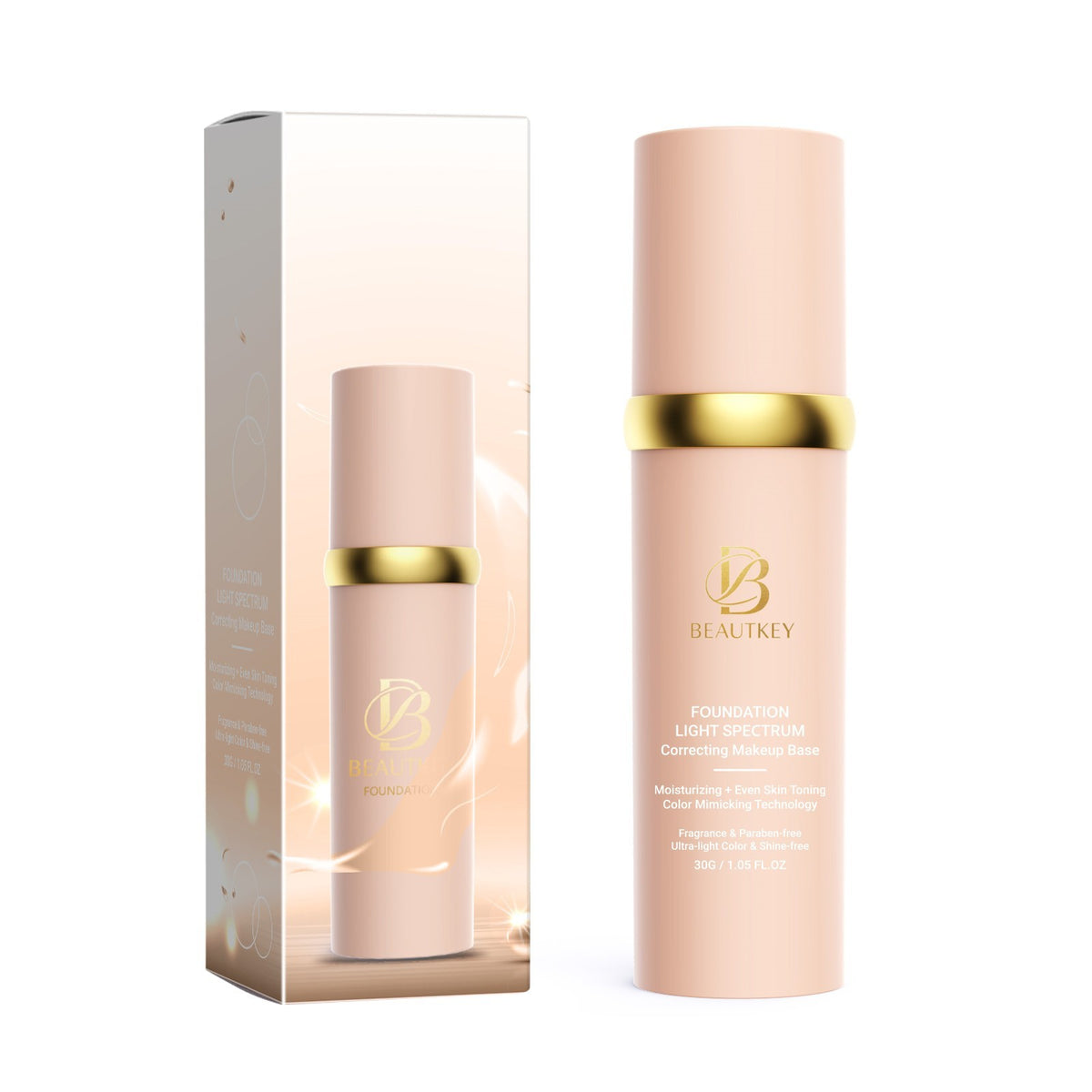4-in-1 Biomimic Foundation SPF 50 Light Spectrum Liquid with Moisturizer & Sun Protection
