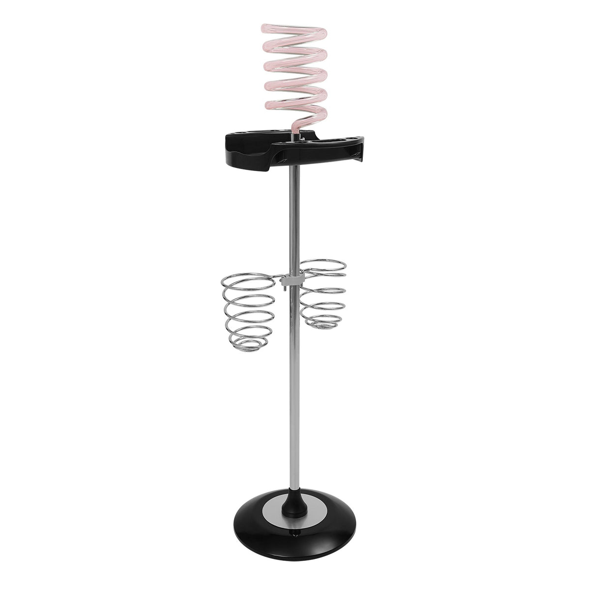 Hair Dryer Stand with Spiral Holders for Salon & Bedroom Storage
