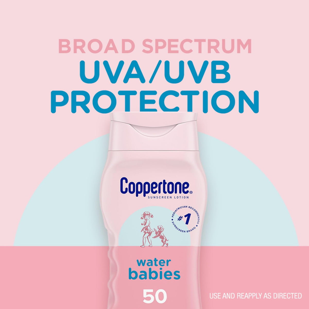 Baby Sunscreen SPF 50 Lotion Water-Resistant 8 Fl Oz - Hypoallergenic & Pediatrician Recommended