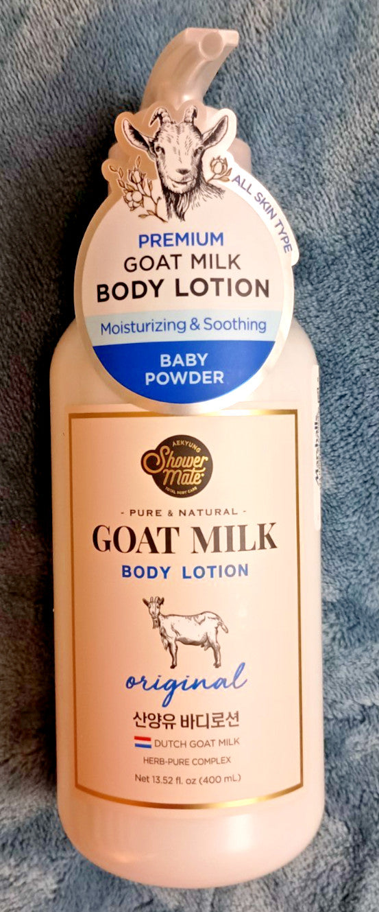 Goat Milk Body Lotion - Baby Powder Scent, 13.5 oz