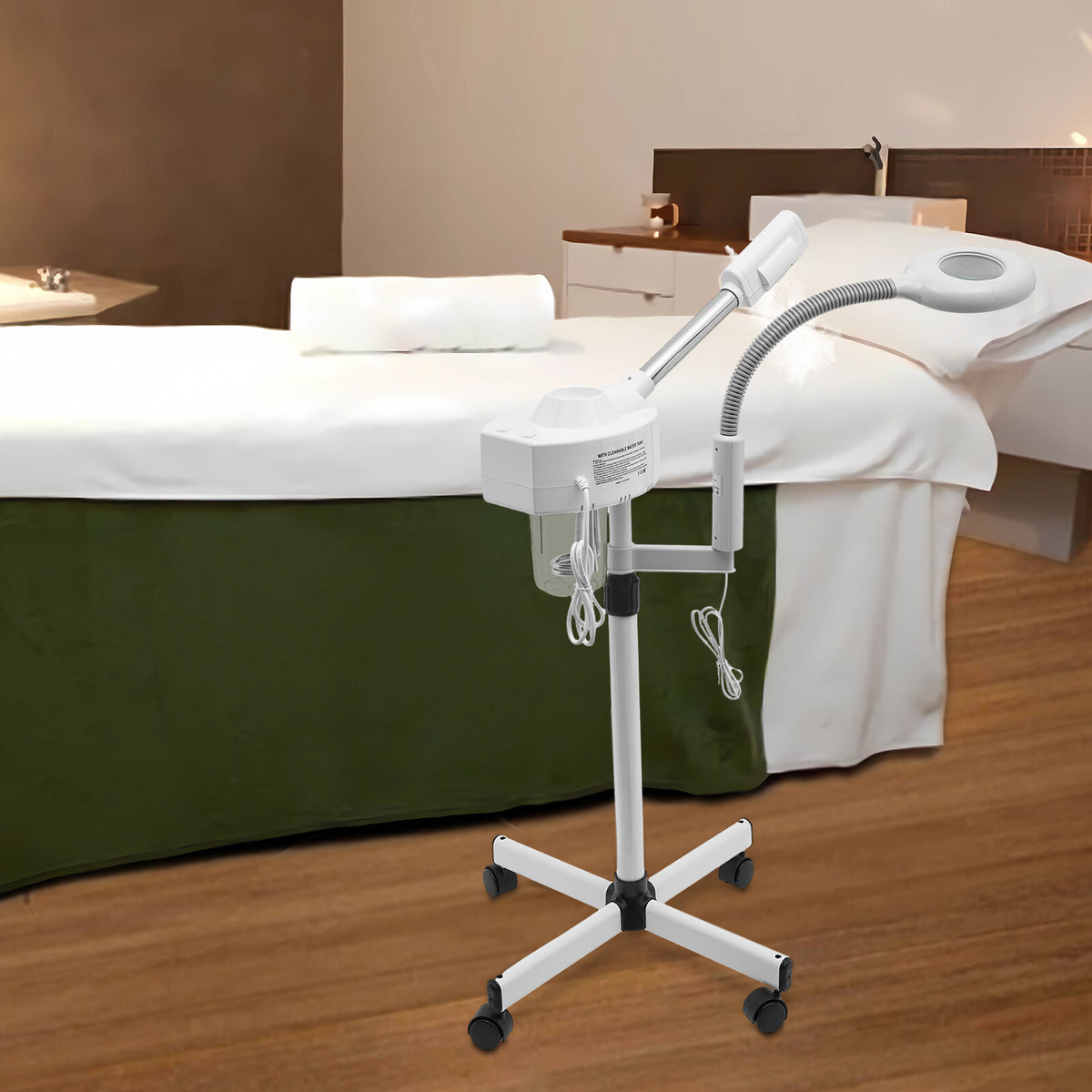 2-in-1 Facial Steamer with 5x Magnifying Lamp & Ozone