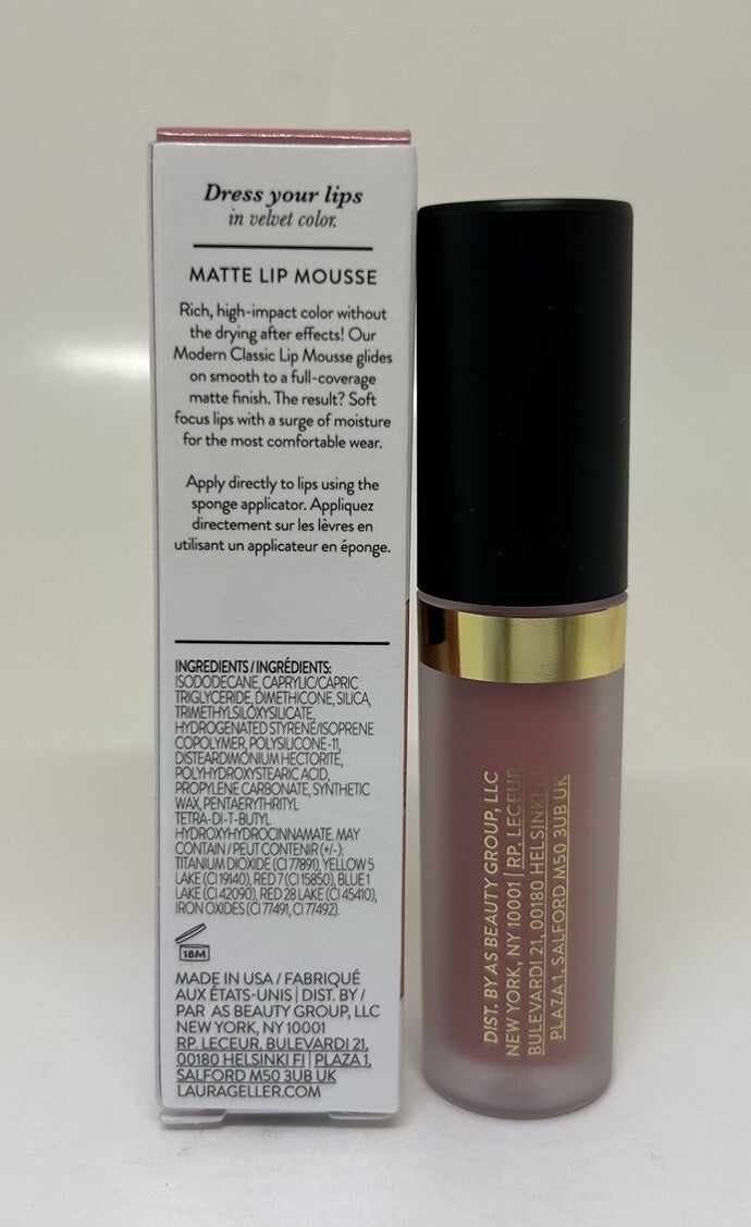 Matte Lip Mousse - Bare Beige Lipstick with Soft Velvet Finish 0.08 Fl Oz