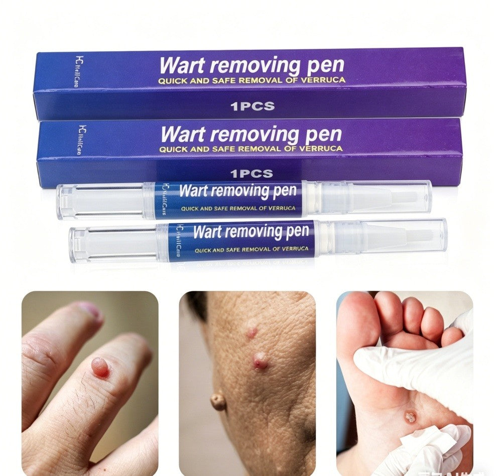 2-Pack 5ml Wart Removal Pen - Pain-Free Hand & Foot Wart Liquid