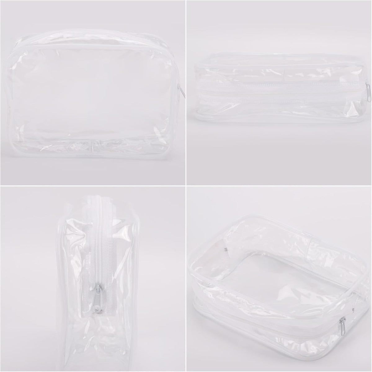 Set of 10 Waterproof Clear Makeup Bags Travel Organizer Cosmetic Bags