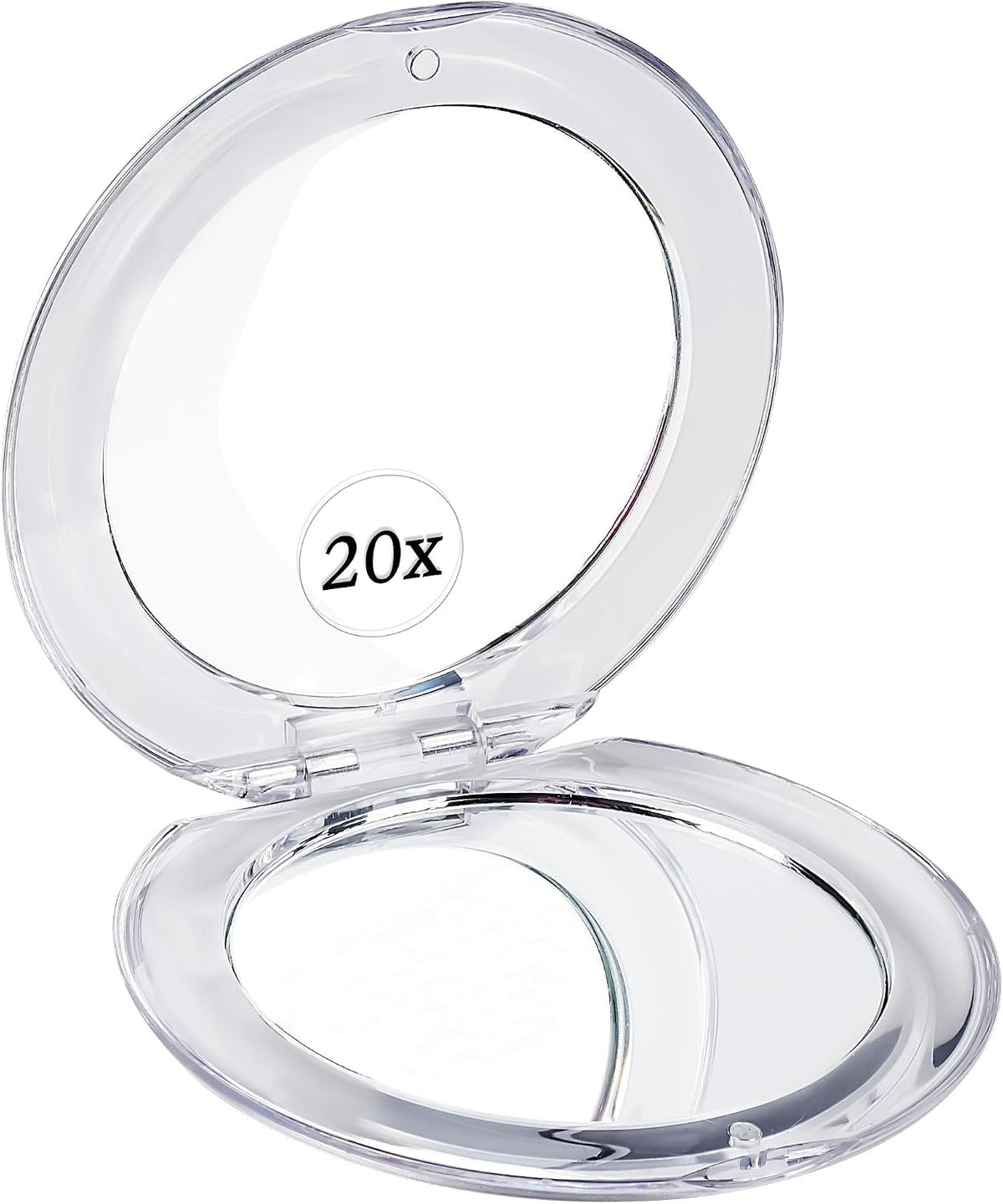 Travel Magnifying Mirror with 20X & 1X Dual View Compact Handheld