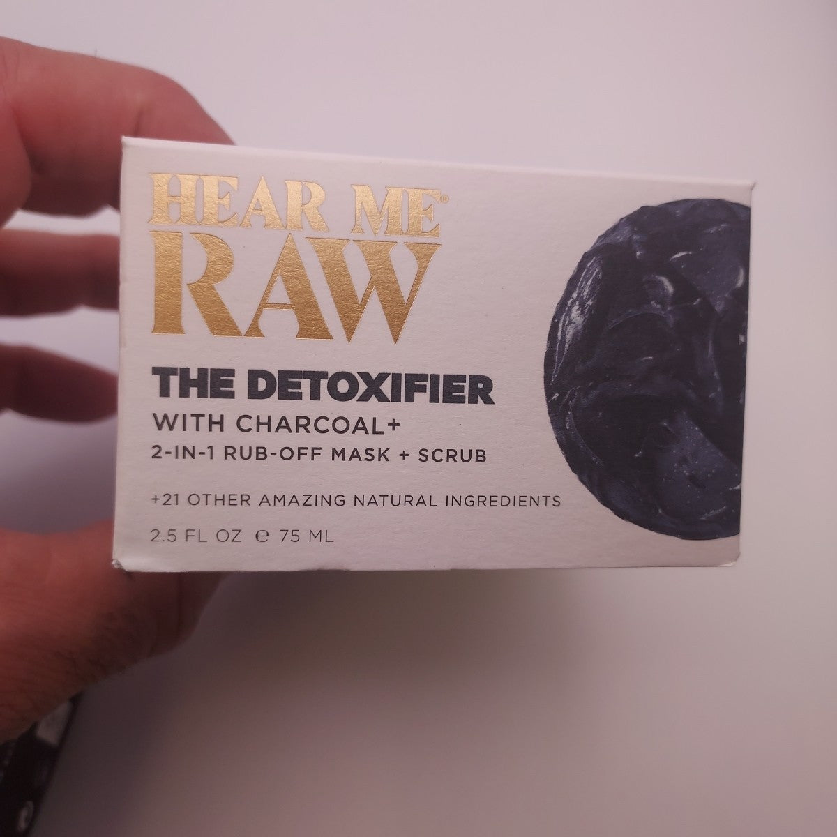 Charcoal Detoxifier Mask & Scrub Pod - 2.5oz with Bonus Refill