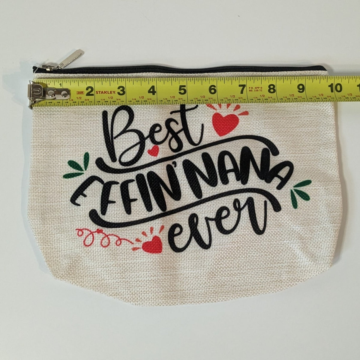 Travel Makeup Bag - Grandma Gift Clutch Style White