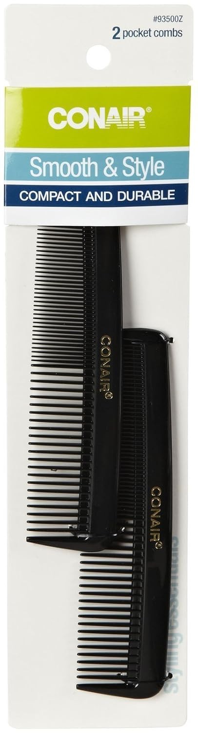 6 Pack Hair Combs for Styling & Detangling - Portable and Durable