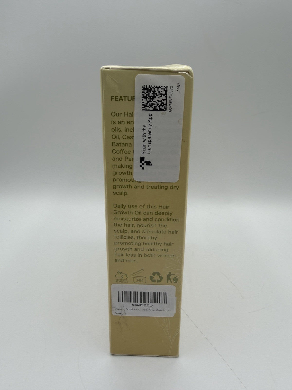 Hair Growth Oil Kit with Dermaroller - 2x30ml Botanical Blend