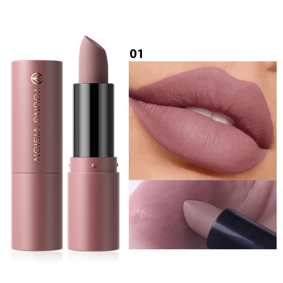 8 Color Velvet Matte Lipstick - Water-Resistant, Fade-Proof Lip Makeup