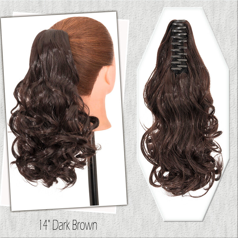 Fake Ponytail Clip-In Hair Extension Thick Natural Look 14 Inches
