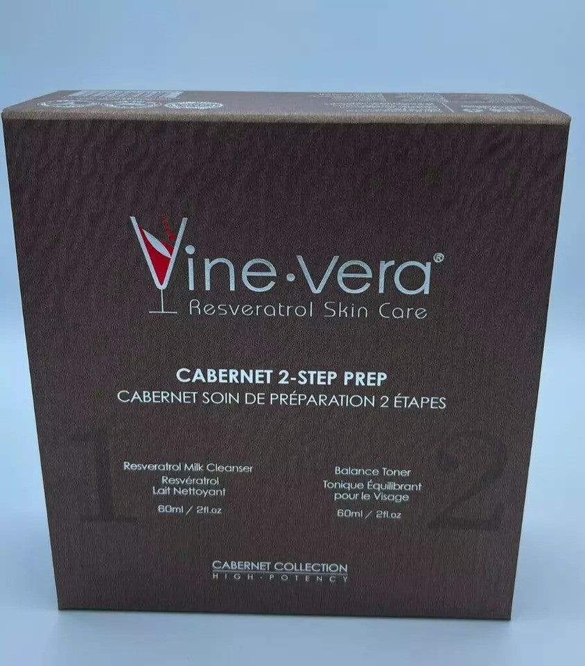 Resveratrol Cabernet Milk Cleanser & Balance Toner Set - 60ml Each