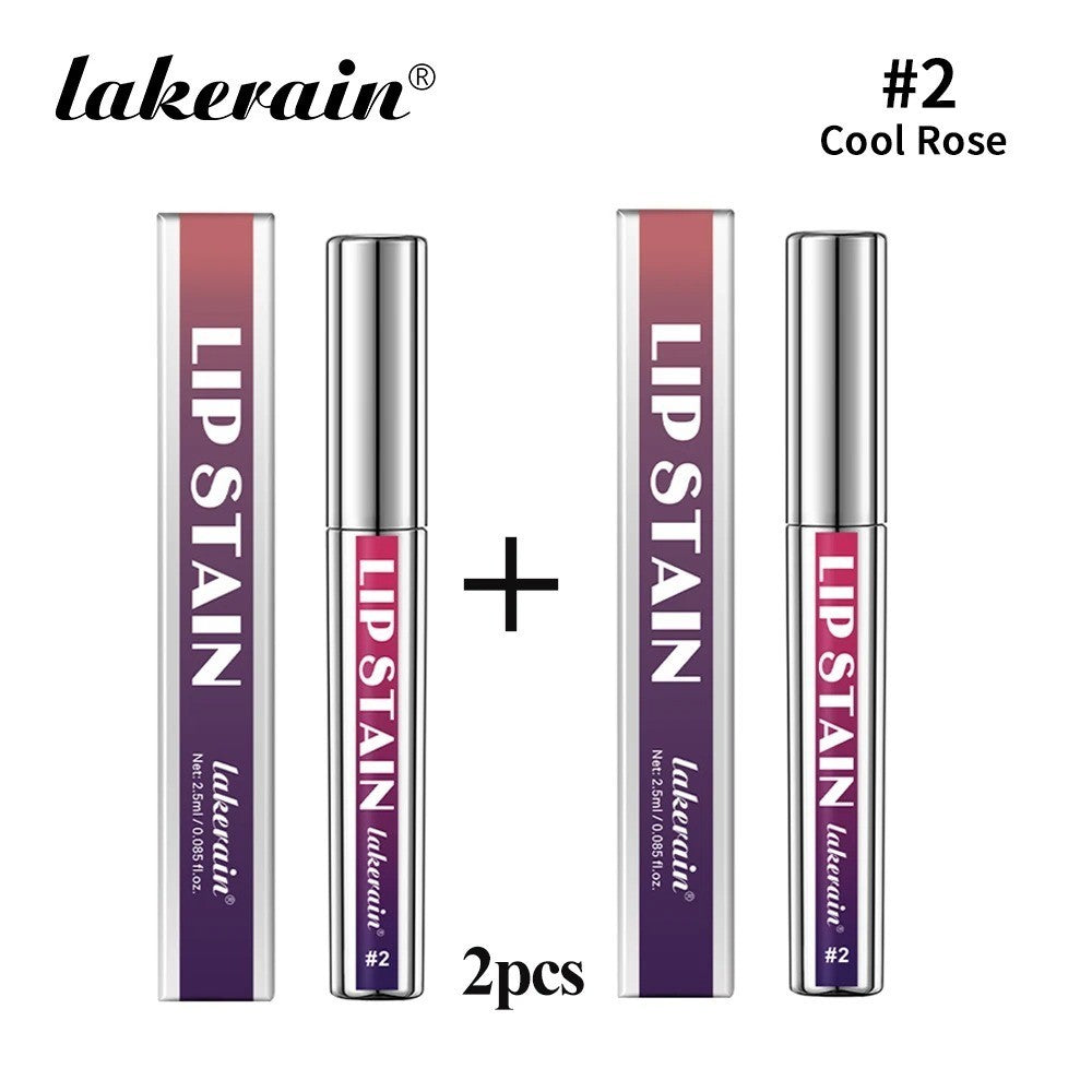 Long-Lasting Waterproof Lip Stain - Transfer-Proof Lip Tint with 3 Colors