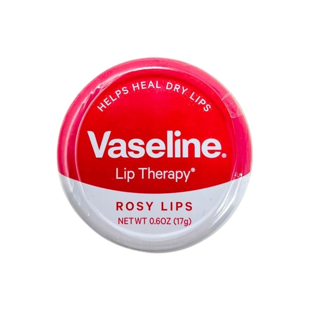 Vaseline Lip Therapy Rosy Lips Lip Balm Tin 0.6oz Pack of 12