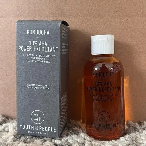 Youth To The People Kombucha + 10% AHA Power Exfoliant 4oz - Brightening & Smoothing
