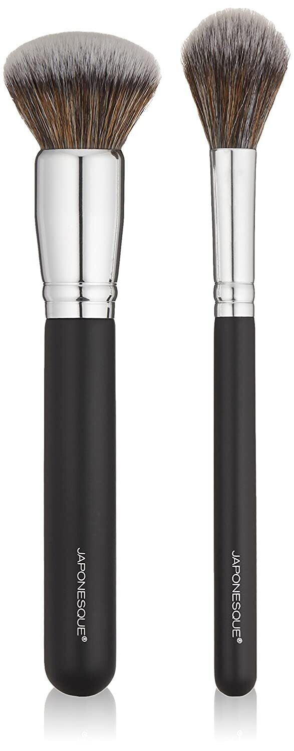 Complexion Brush Duo - Soft Liquid, Powder & Cream Makeup Brushes