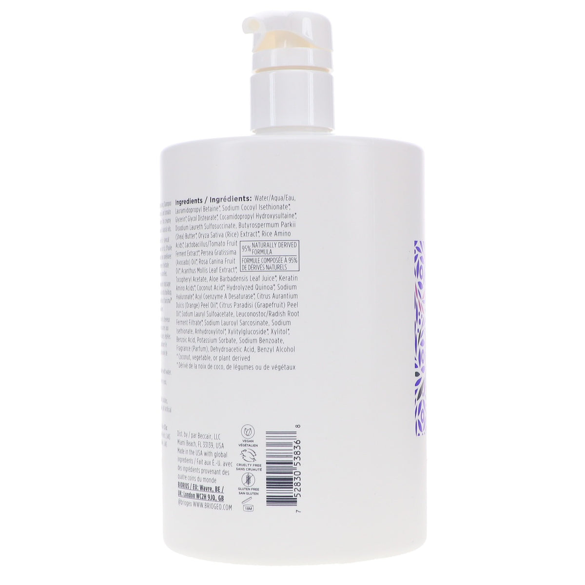 Hydrating Rice Amino and Avocado Shampoo for Curly Hair - 33.8 oz