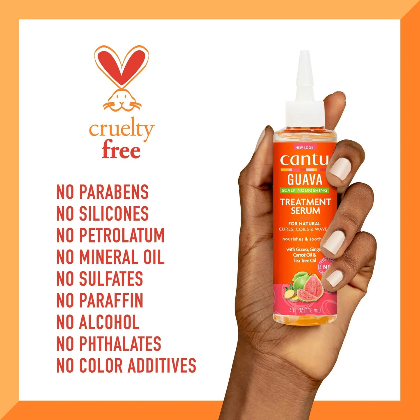 Scalp Nourishing Serum with Guava & Ginger - 4 fl oz for Dry, Itchy Scalps